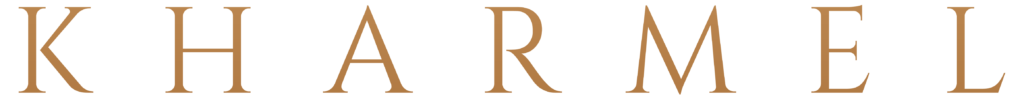 A brown letter r on top of a black background.